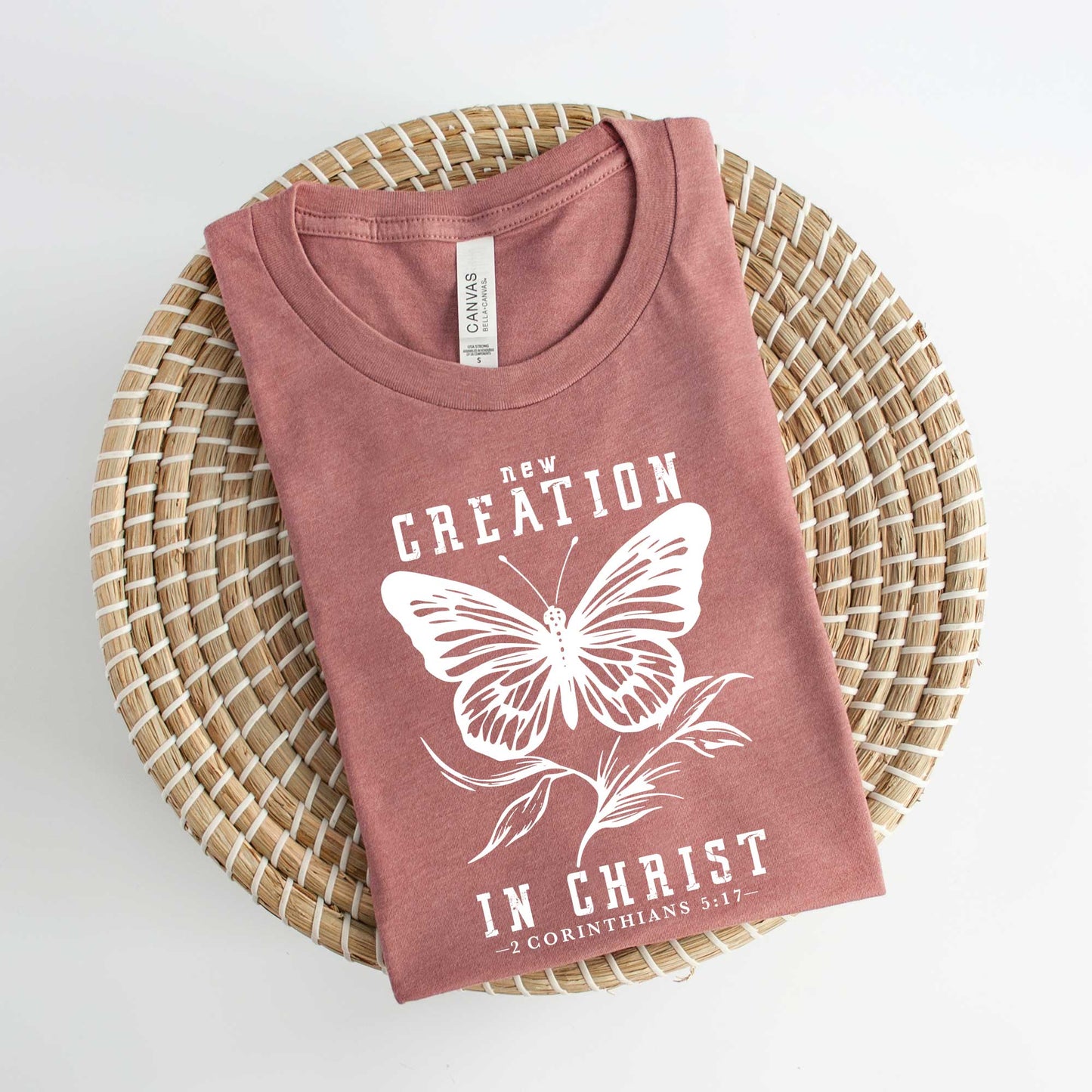 New Creation In Christ Butterfly | Short Sleeve Crew Neck