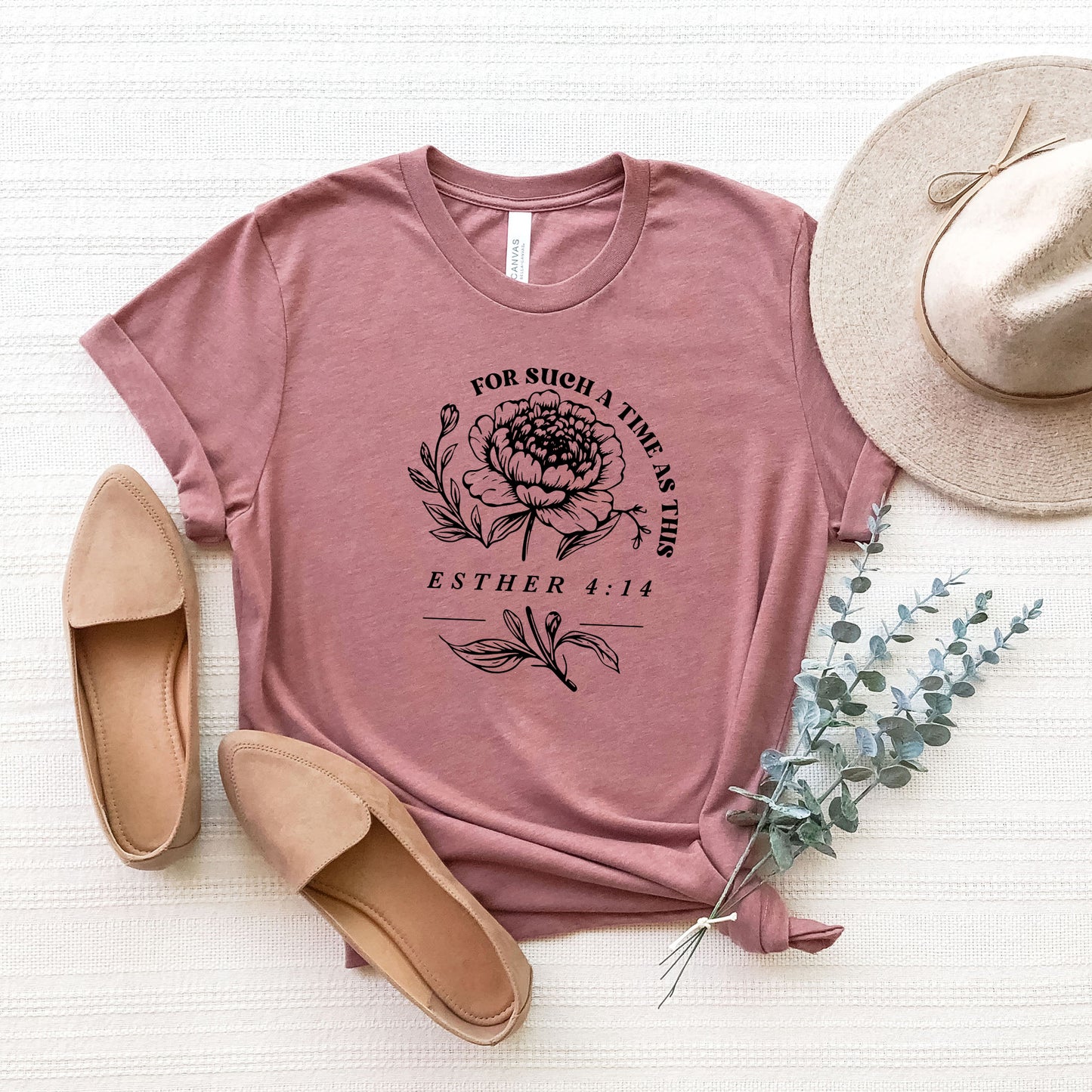 For Such A time As This Flower | Short Sleeve Crew Neck