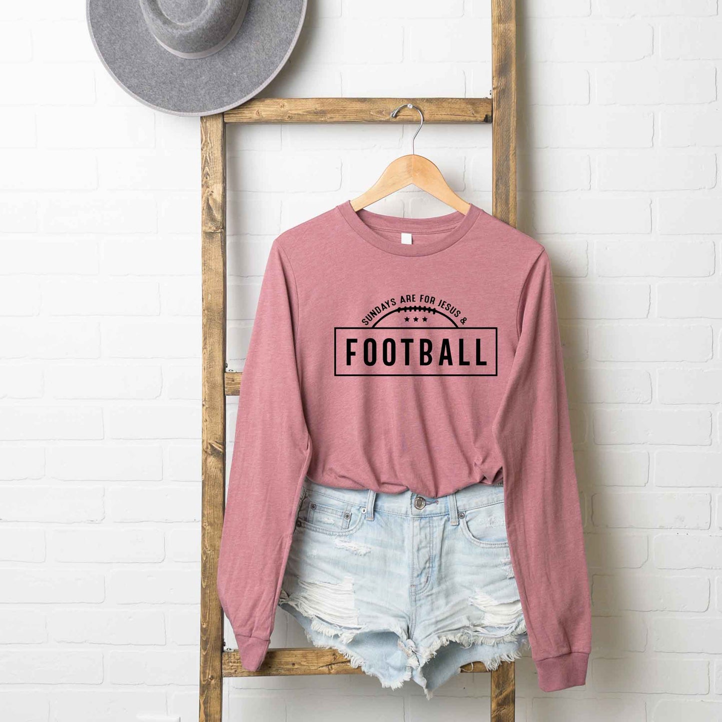 Jesus and Football | Long Sleeve Crew Neck