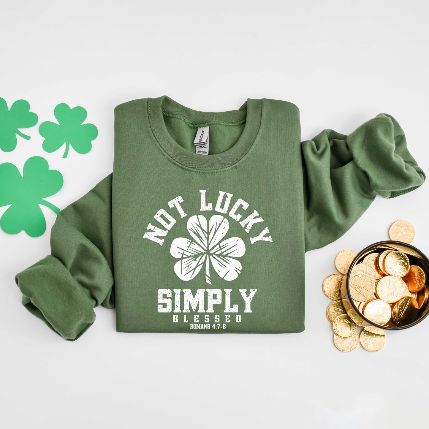 Not Blessed Lucky Clover | Sweatshirt