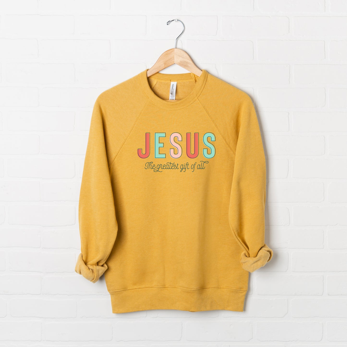 Jesus The Greatest Gift | Bella Canvas Premium Sweatshirt