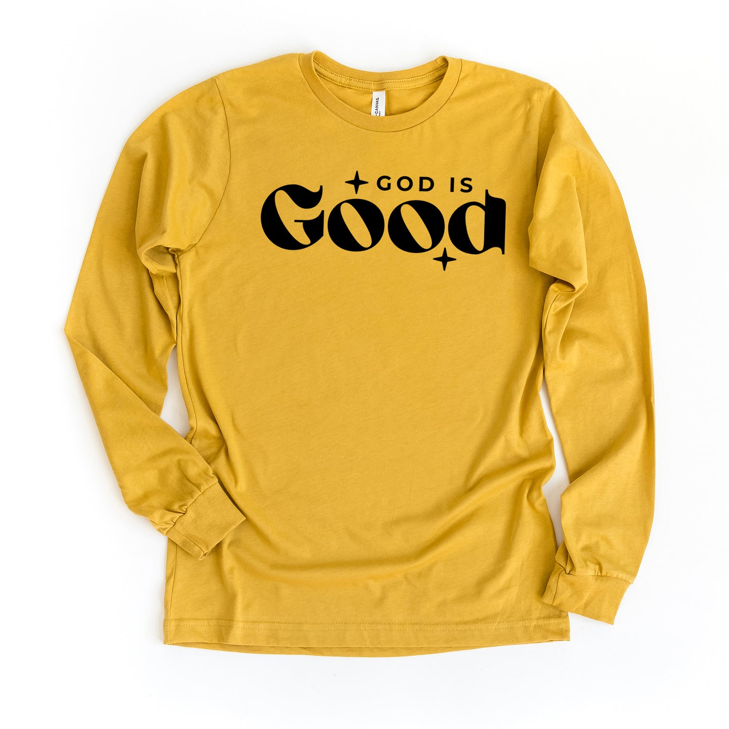 God Is Good Bold | Long Sleeve Crew Neck