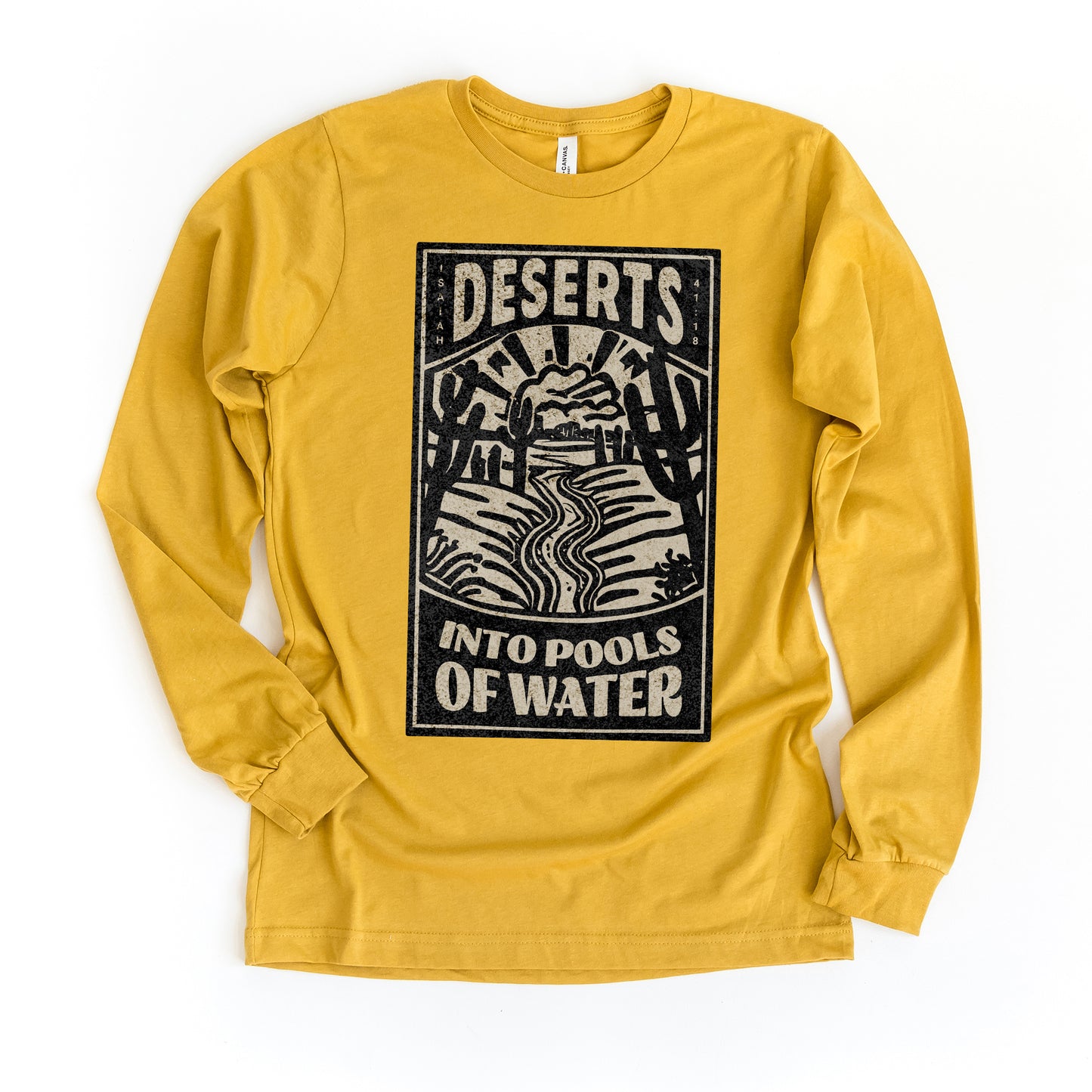 Deserts into Pools of Water | Long Sleeve Crew Neck