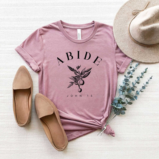 Abide Curved | Short Sleeve Crew Neck