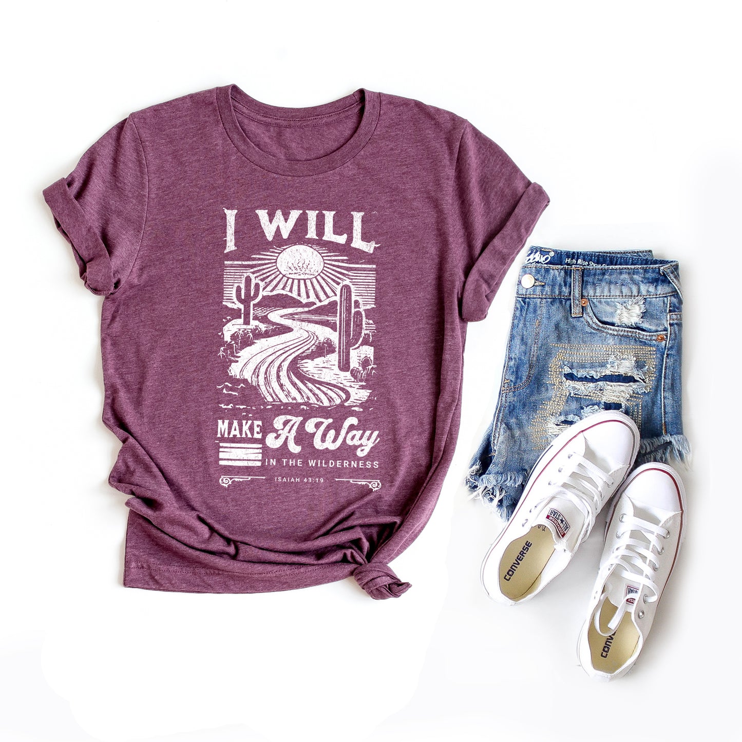 I Will Make A Way Cactus | Short Sleeve Crew Neck