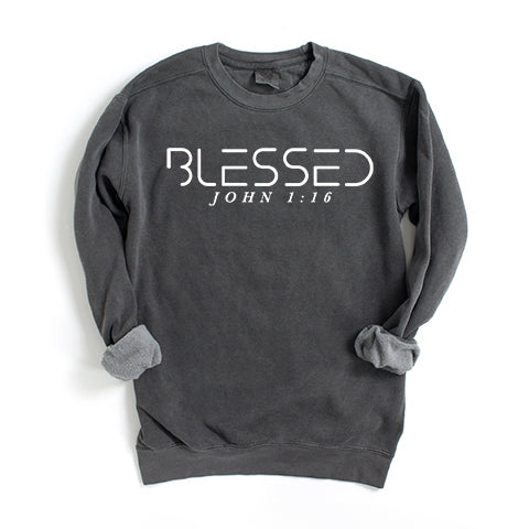 Blessed | Garment Dyed Sweatshirt