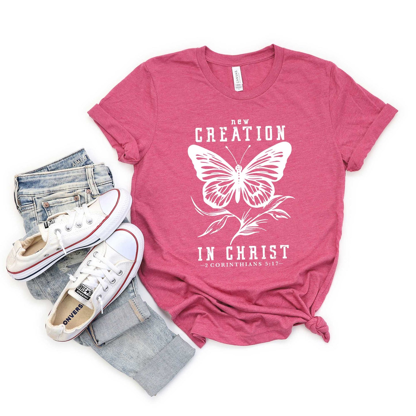 New Creation In Christ Butterfly | Short Sleeve Crew Neck