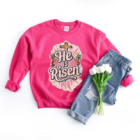 He Has Risen Distressed | Sweatshirt