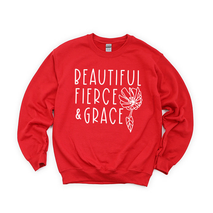 Beautiful Fierce And Grace | Youth Sweatshirt