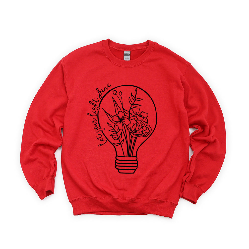 Let Your Light Shine Light Bulb | Youth Sweatshirt