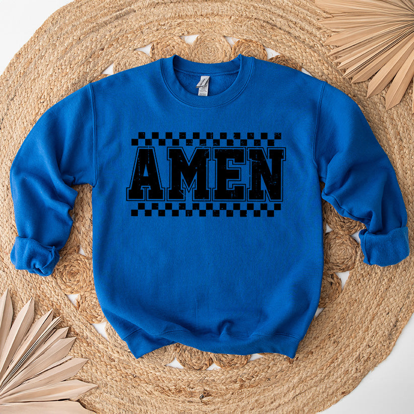 Amen Checkered | Sweatshirt