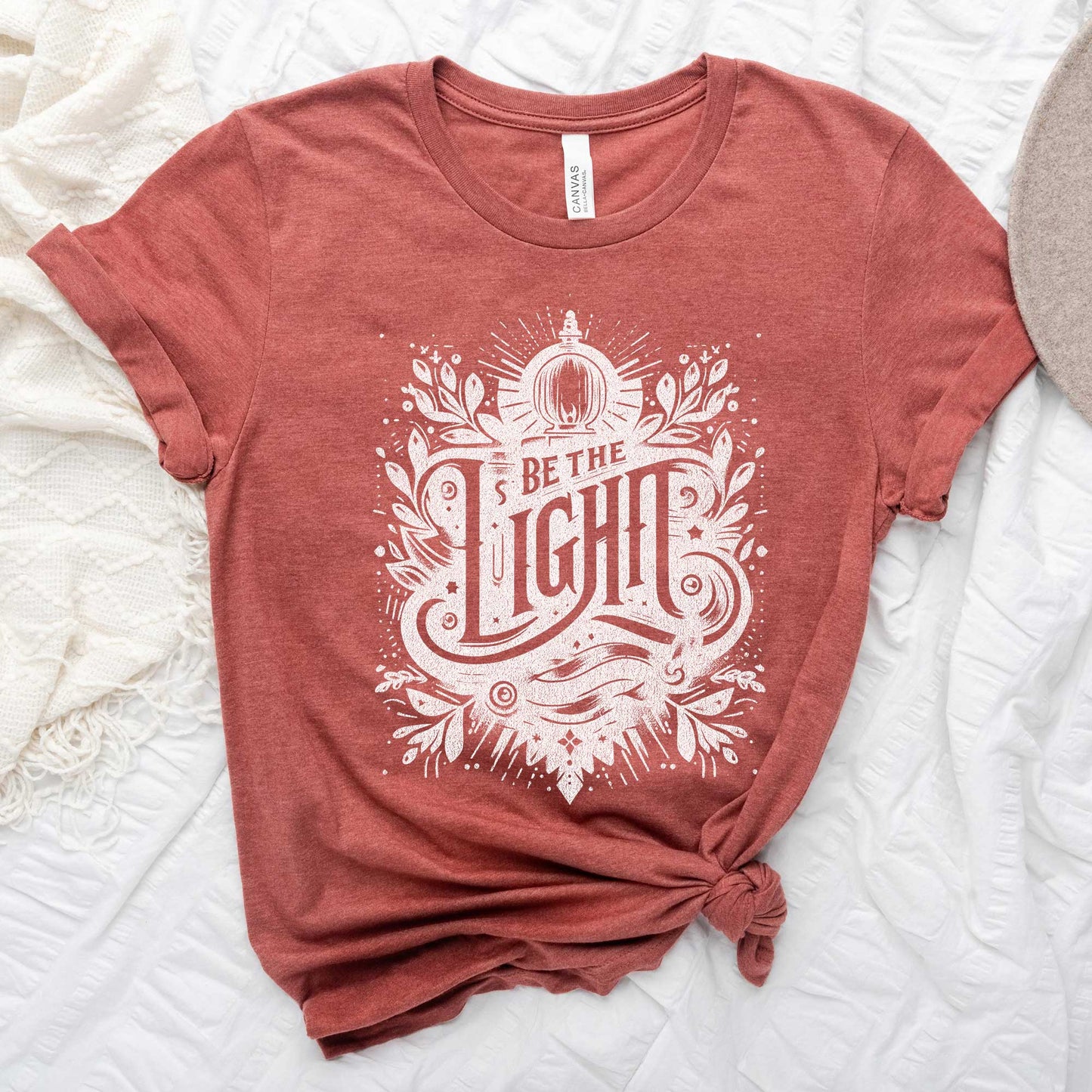 Be The Light Script | Short Sleeve Crew Neck