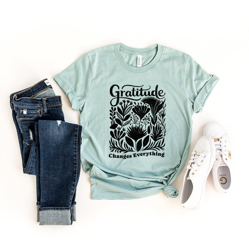 Gratitude Changes Everything | Short Sleeve Crew Neck