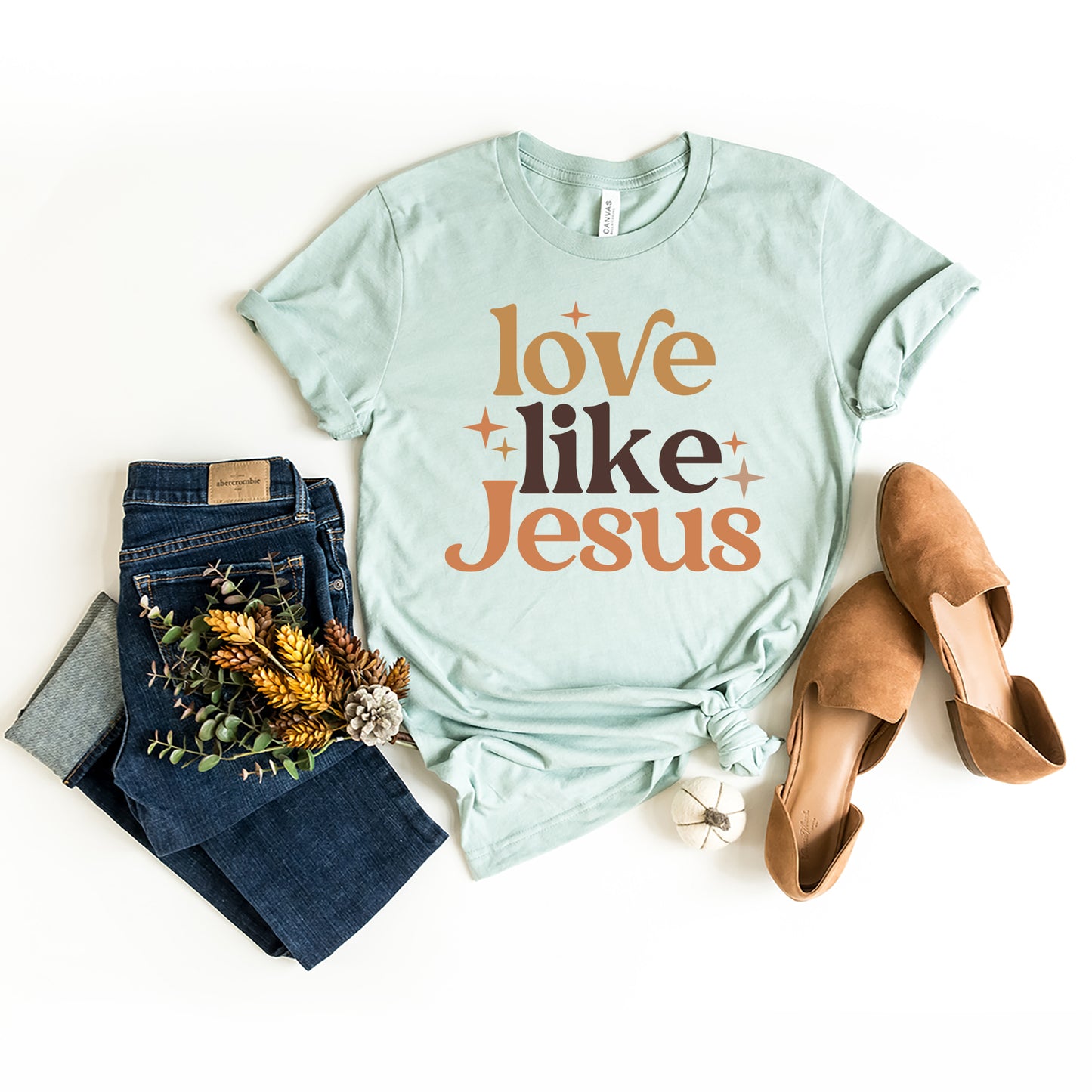 Love Like Jesus Stars | Short Sleeve Crew Neck