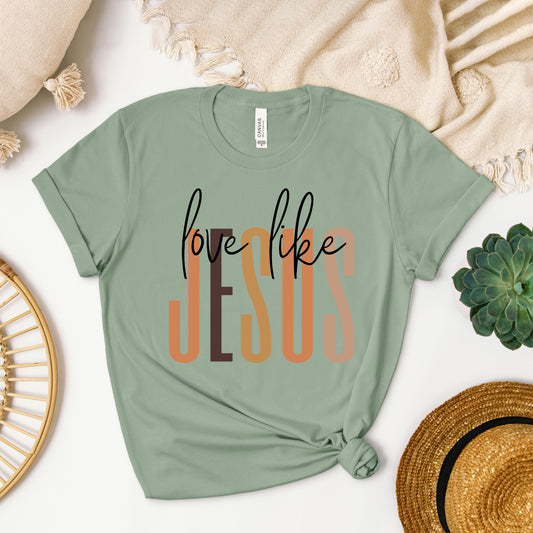 Love Like Jesus Neutrals | Short Sleeve Crew Neck