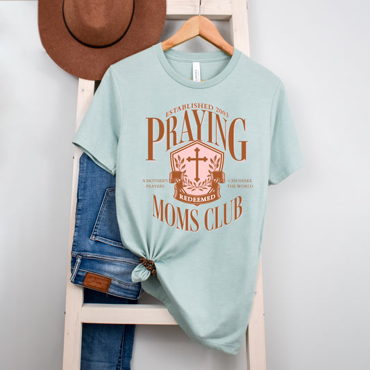 Praying Moms Club Cross | Short Sleeve Crew Neck