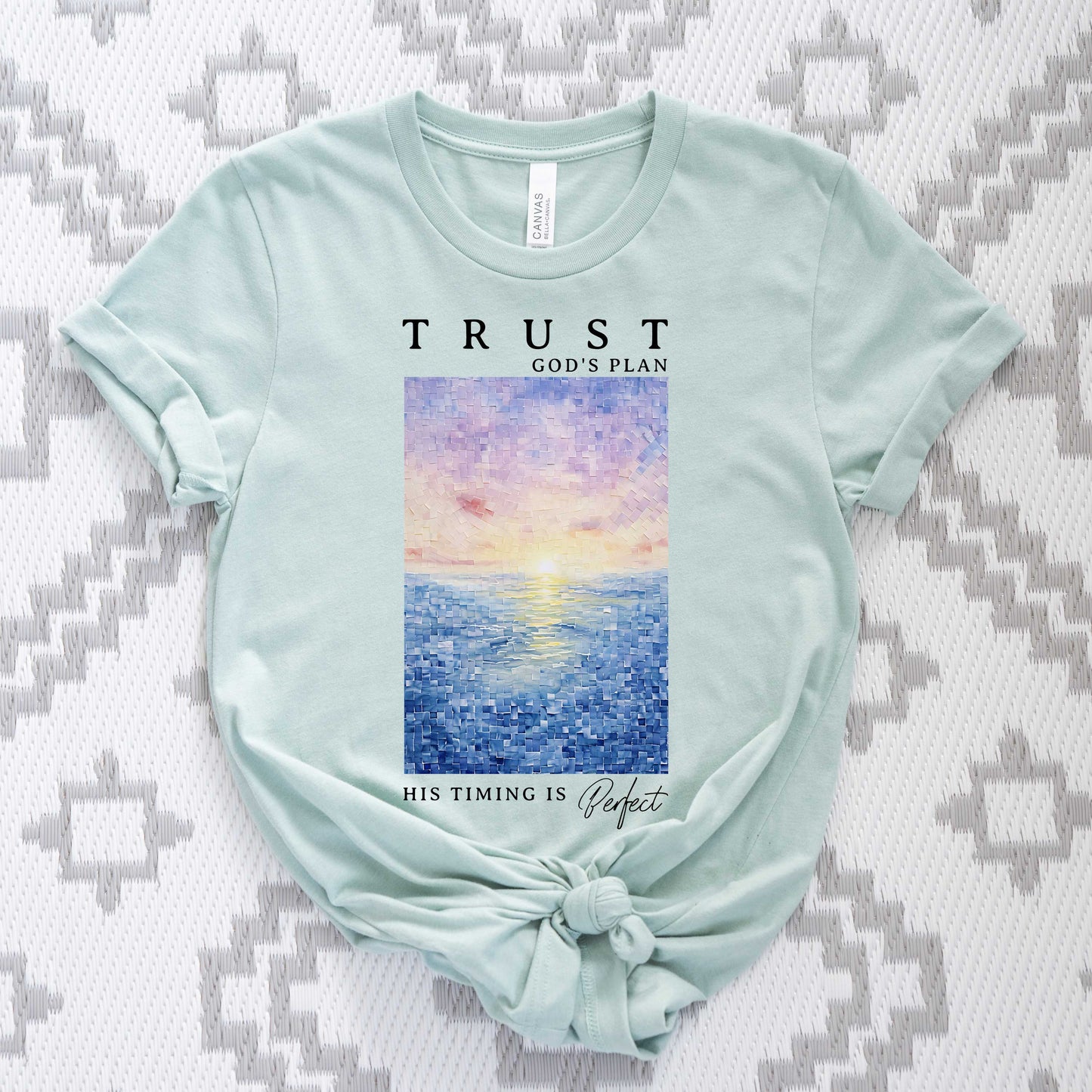 Trust God's Plan | Short Sleeve Graphic Crew Neck