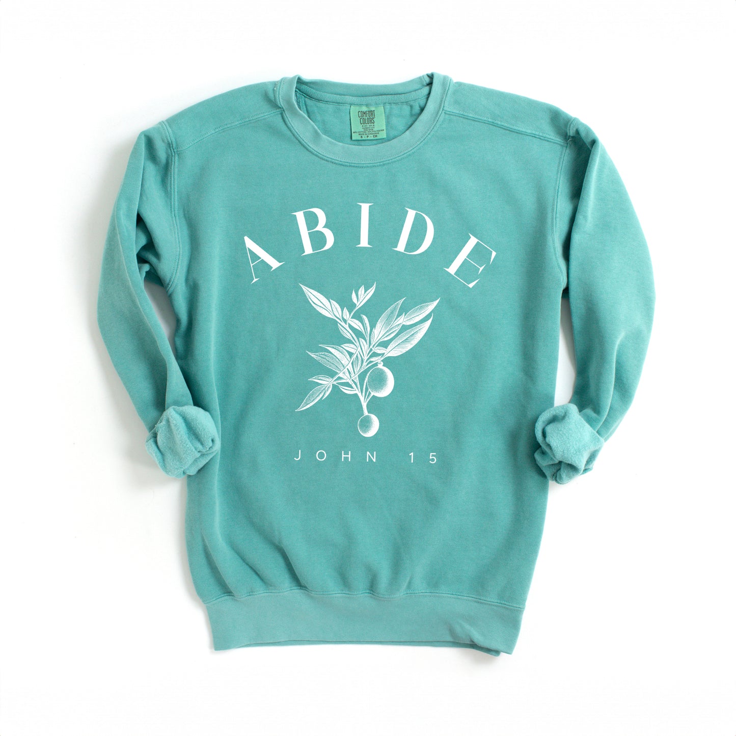 Abide Curved | Garment Dyed Sweatshirt