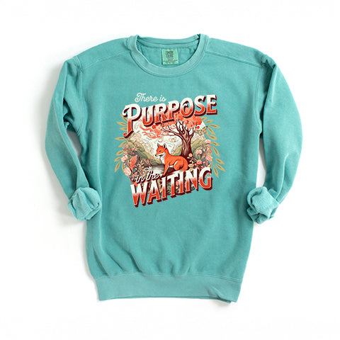 Purpose In The Waiting | Garment Dyed Sweatshirt