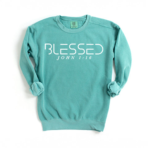 Blessed | Garment Dyed Sweatshirt