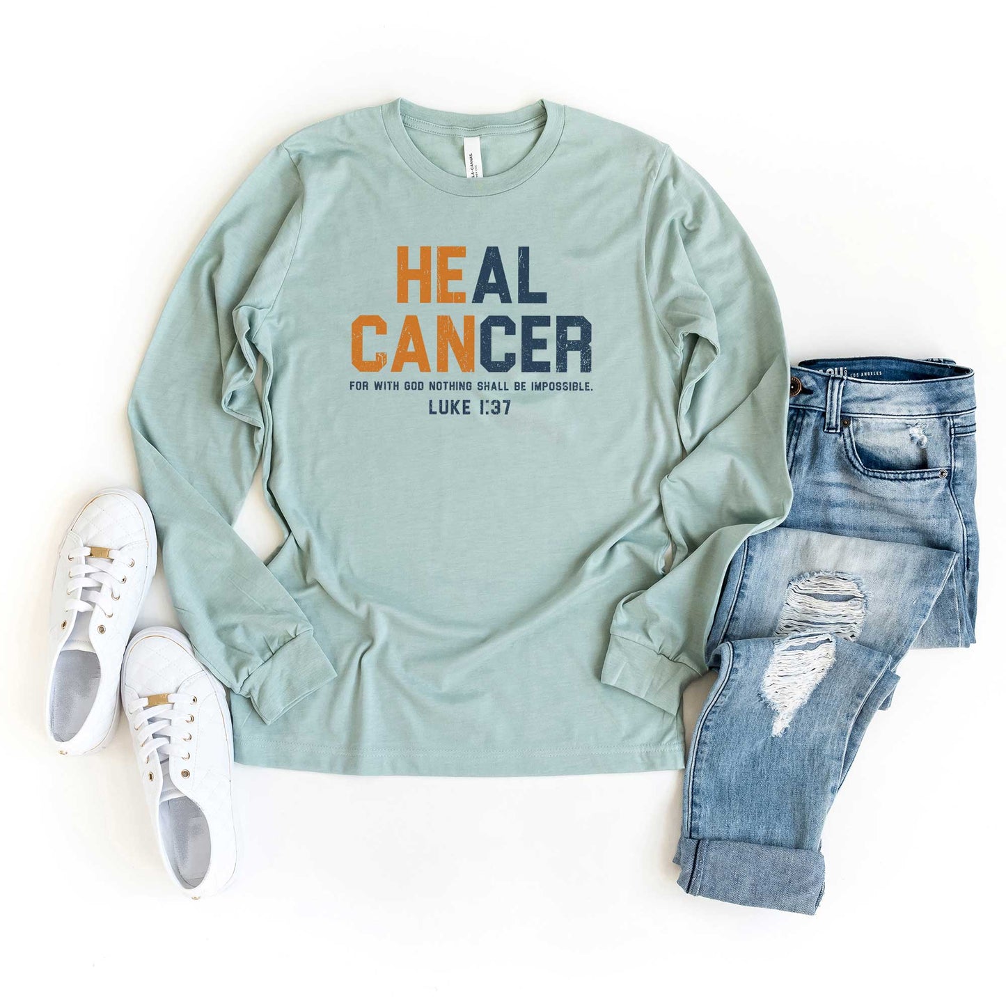 Heal Cancer | Long Sleeve Crew Neck