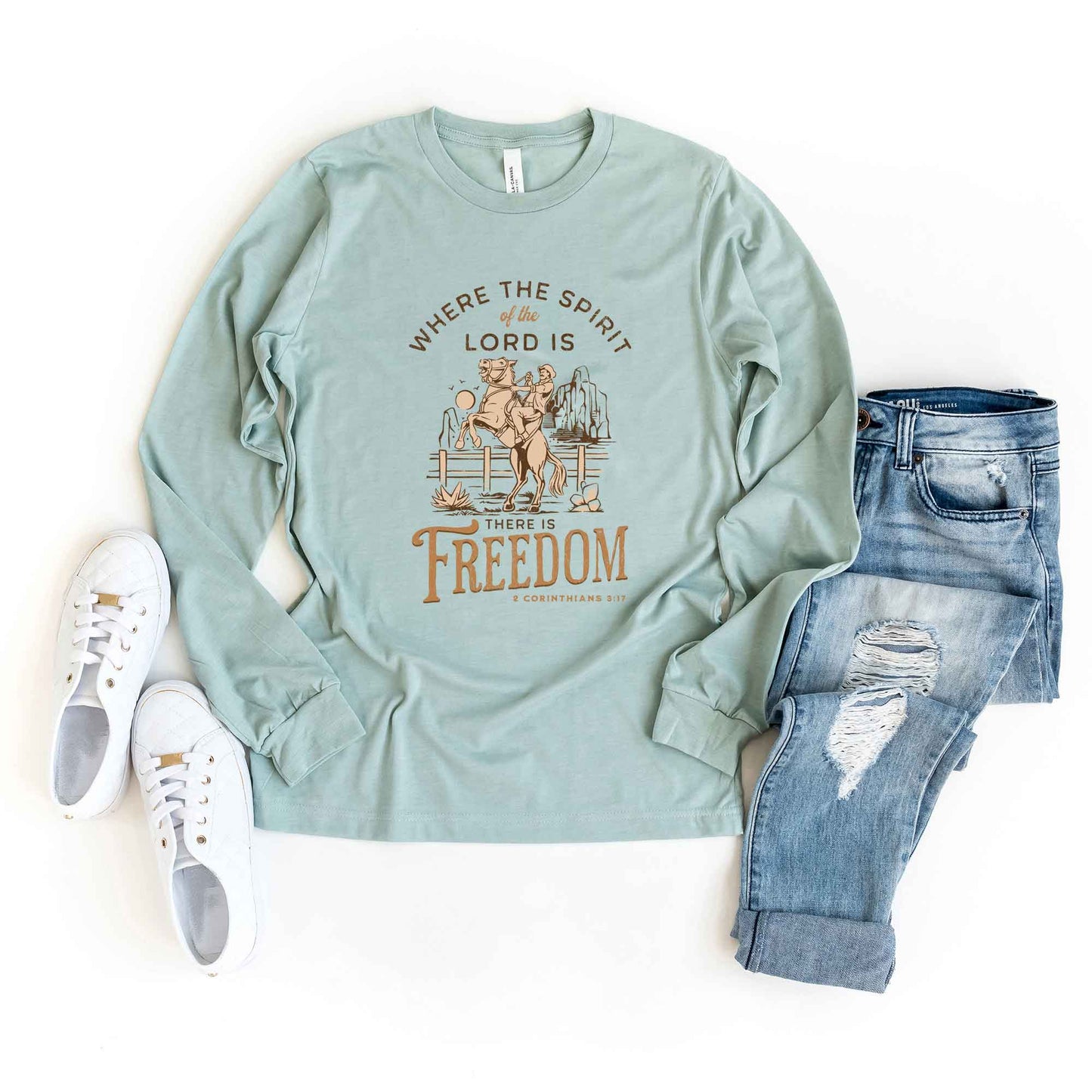 Spirit Of The Lord Freedom | Long Sleeve Crew Neck