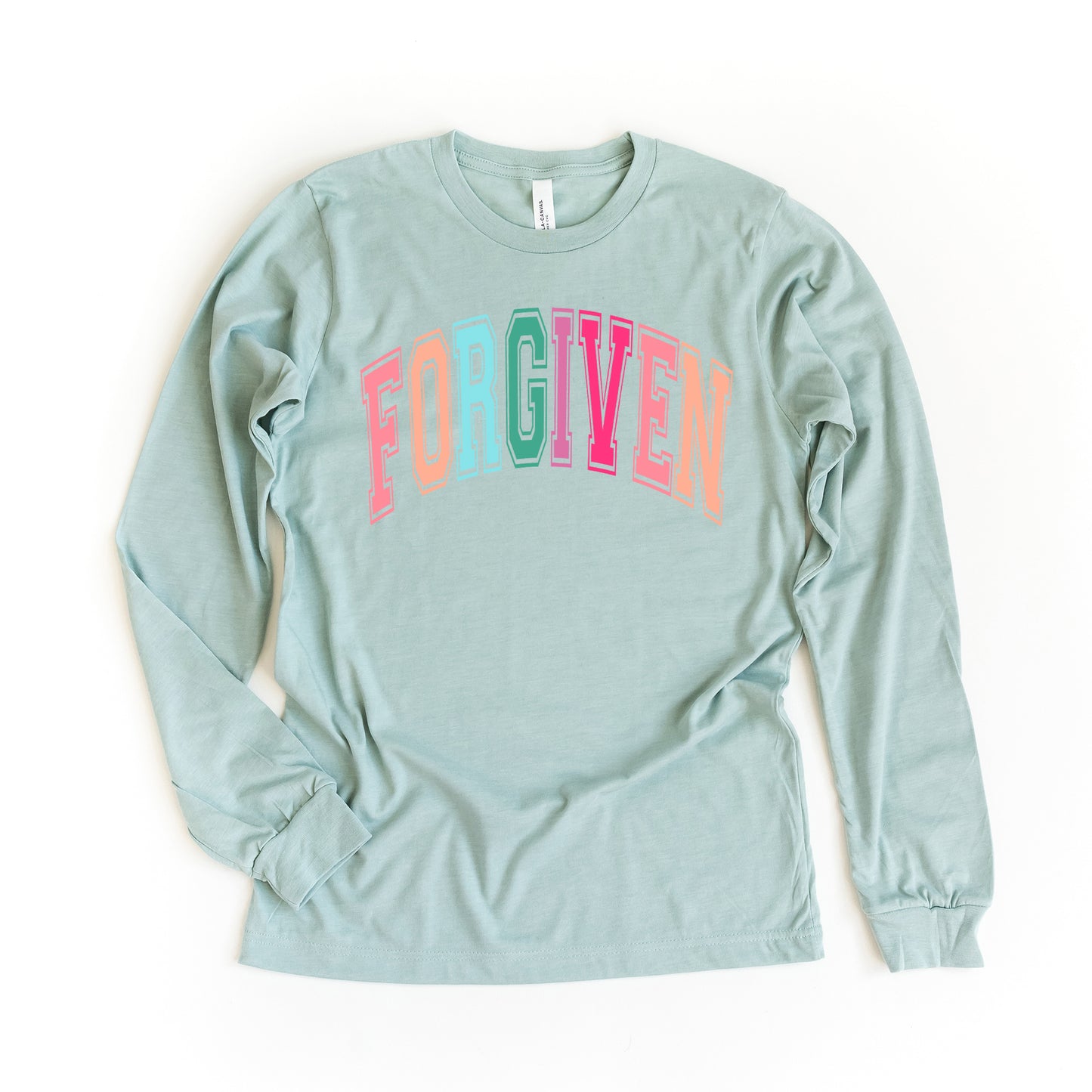 Forgiven Block Colorful | Long Sleeve Crew Neck