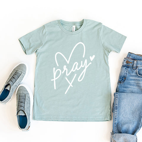 Pray Heart | Youth Short Sleeve Crew