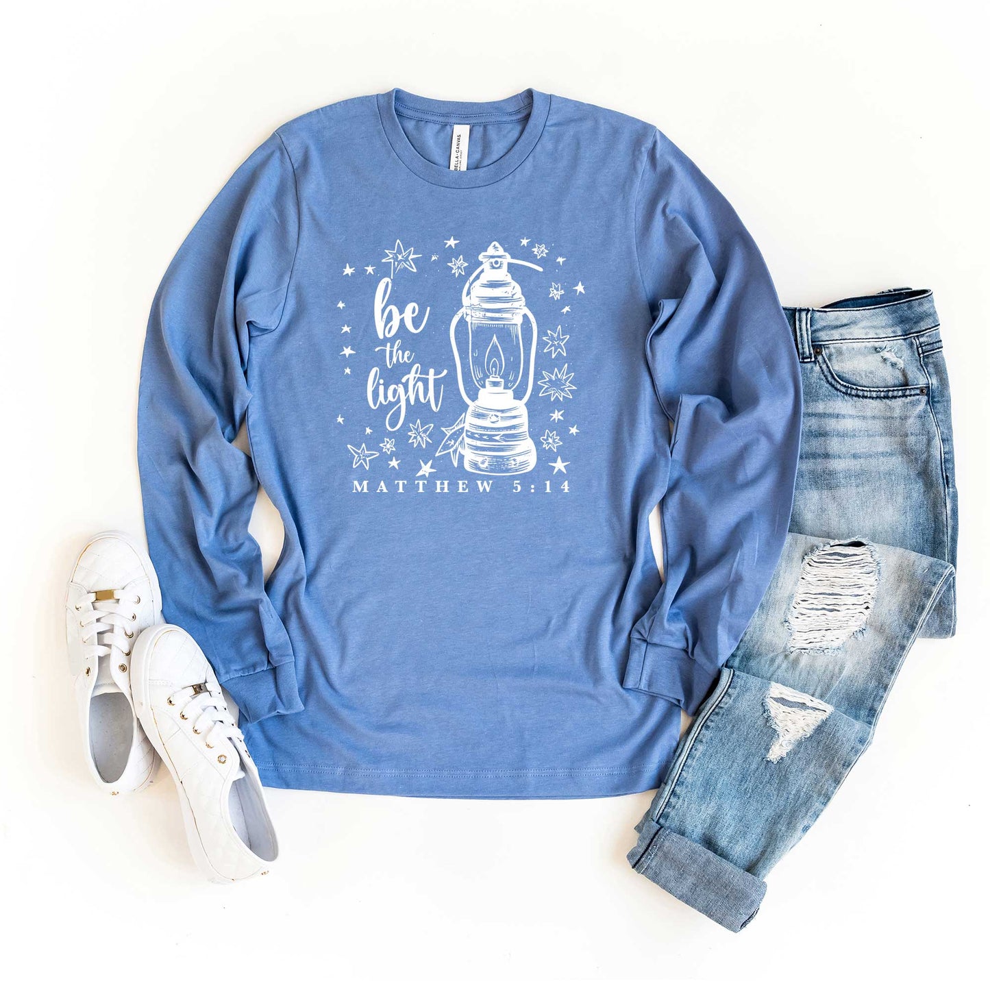 Be The Light Stars | Long Sleeve Crew Neck