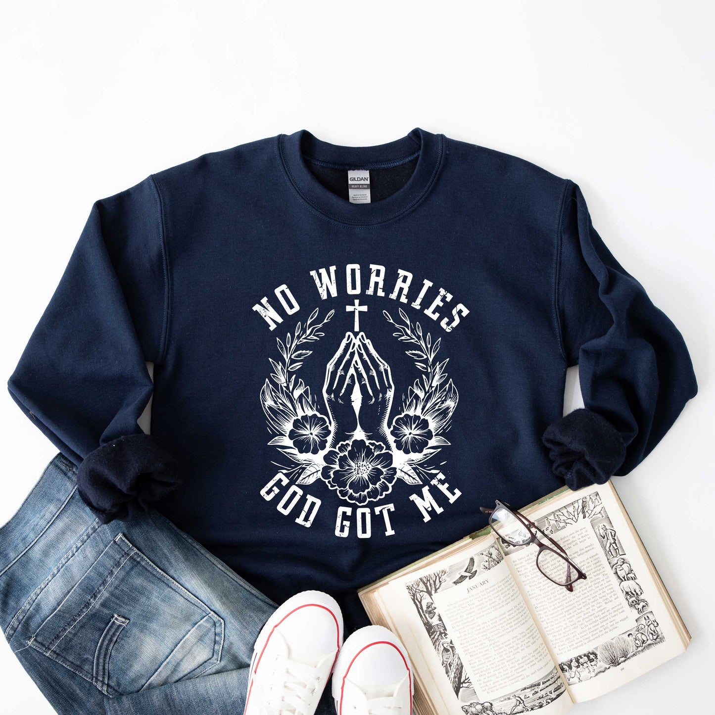 No Worries Cross | Sweatshirt