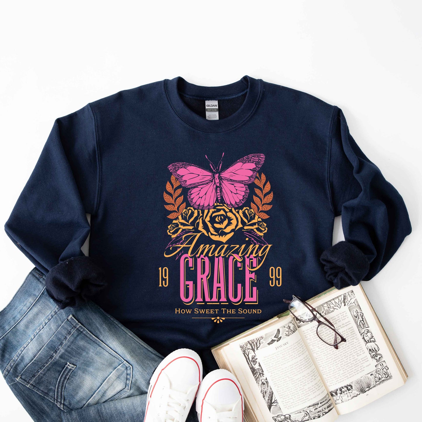 Amazing Grace Butterfly | Sweatshirt
