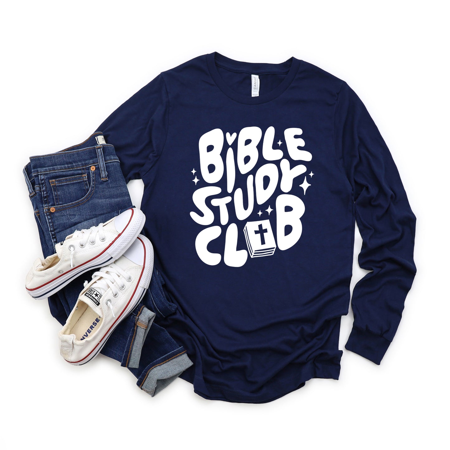 Bible Study Club | Long Sleeve Crew Neck