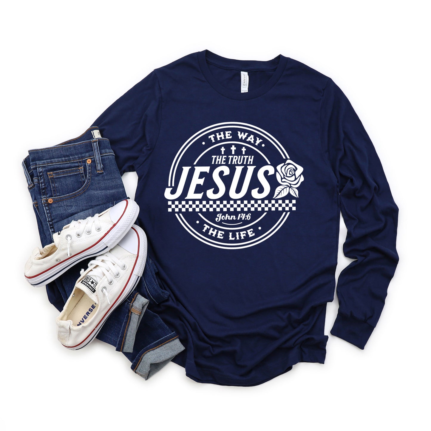 Jesus The Way | Long Sleeve Crew Neck