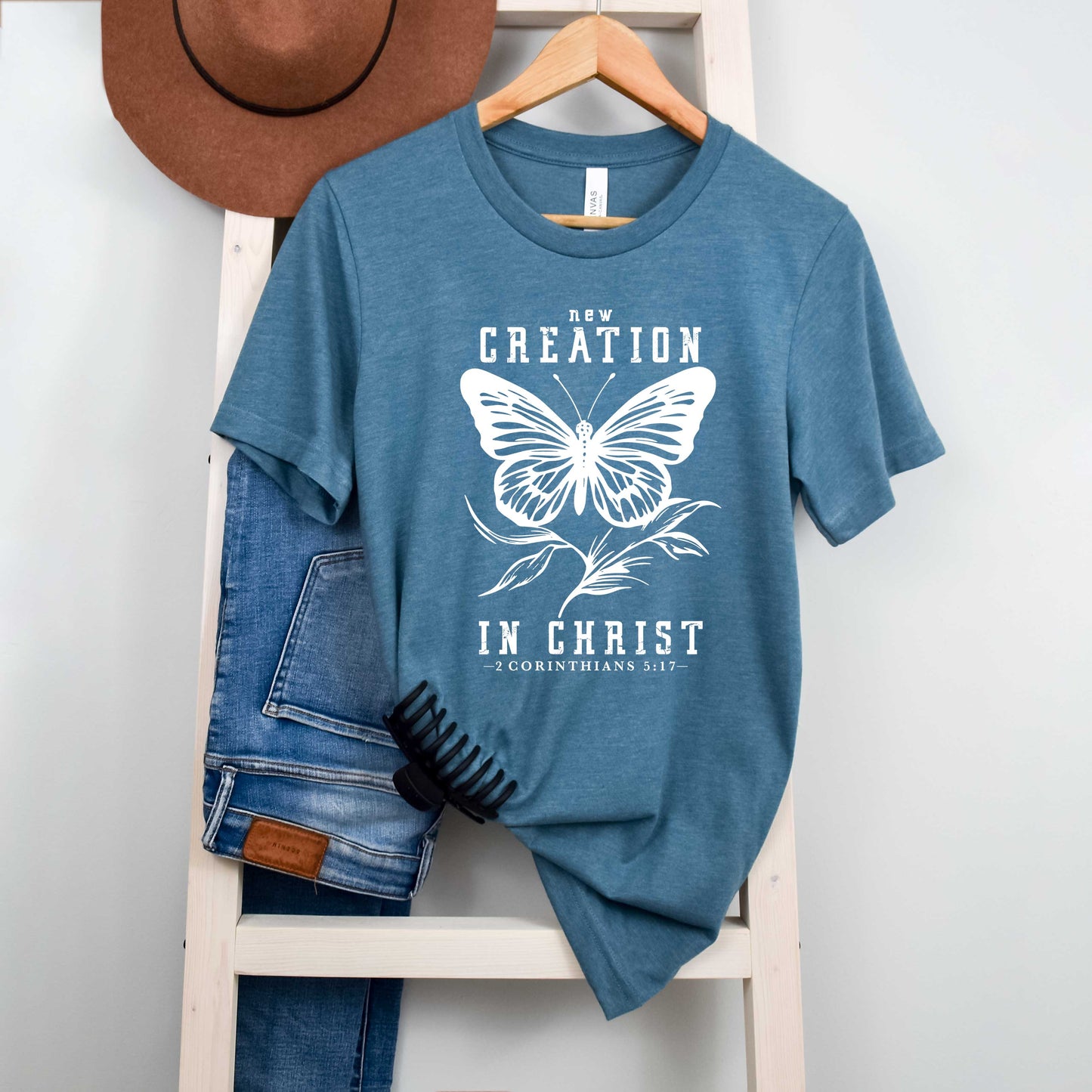 New Creation In Christ Butterfly | Short Sleeve Crew Neck