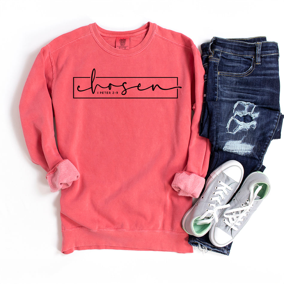 Chosen Scripture | Garment Dyed Sweatshirt