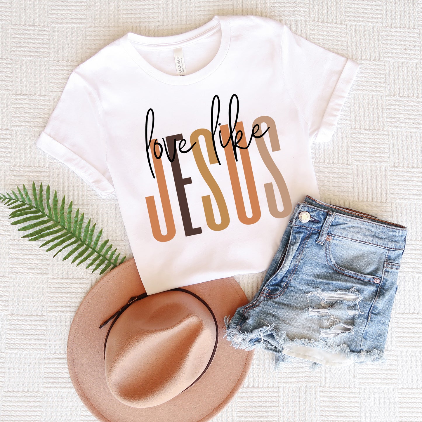 Love Like Jesus Neutrals | Short Sleeve Crew Neck