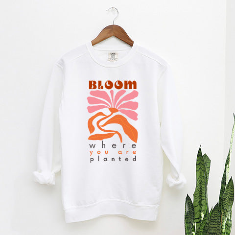 Bloom Boho | Garment Dyed Sweatshirt