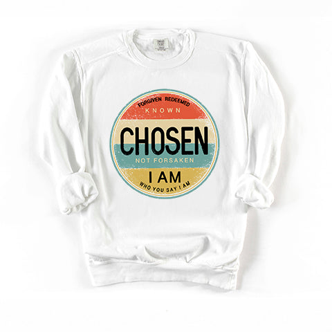 Chosen Not Forsaken Colorful | Garment Dyed Sweatshirt