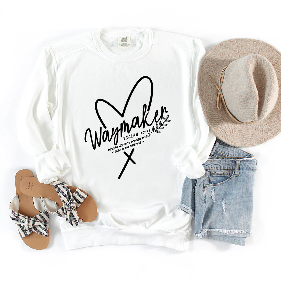 Waymaker Heart | Garment Dyed Sweatshirt