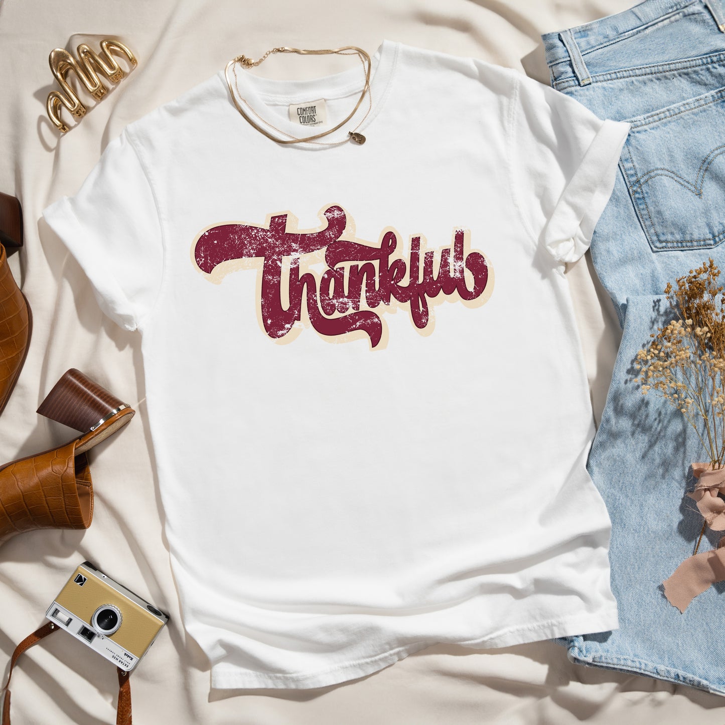 Thankful Retro | Garment Dyed Tee