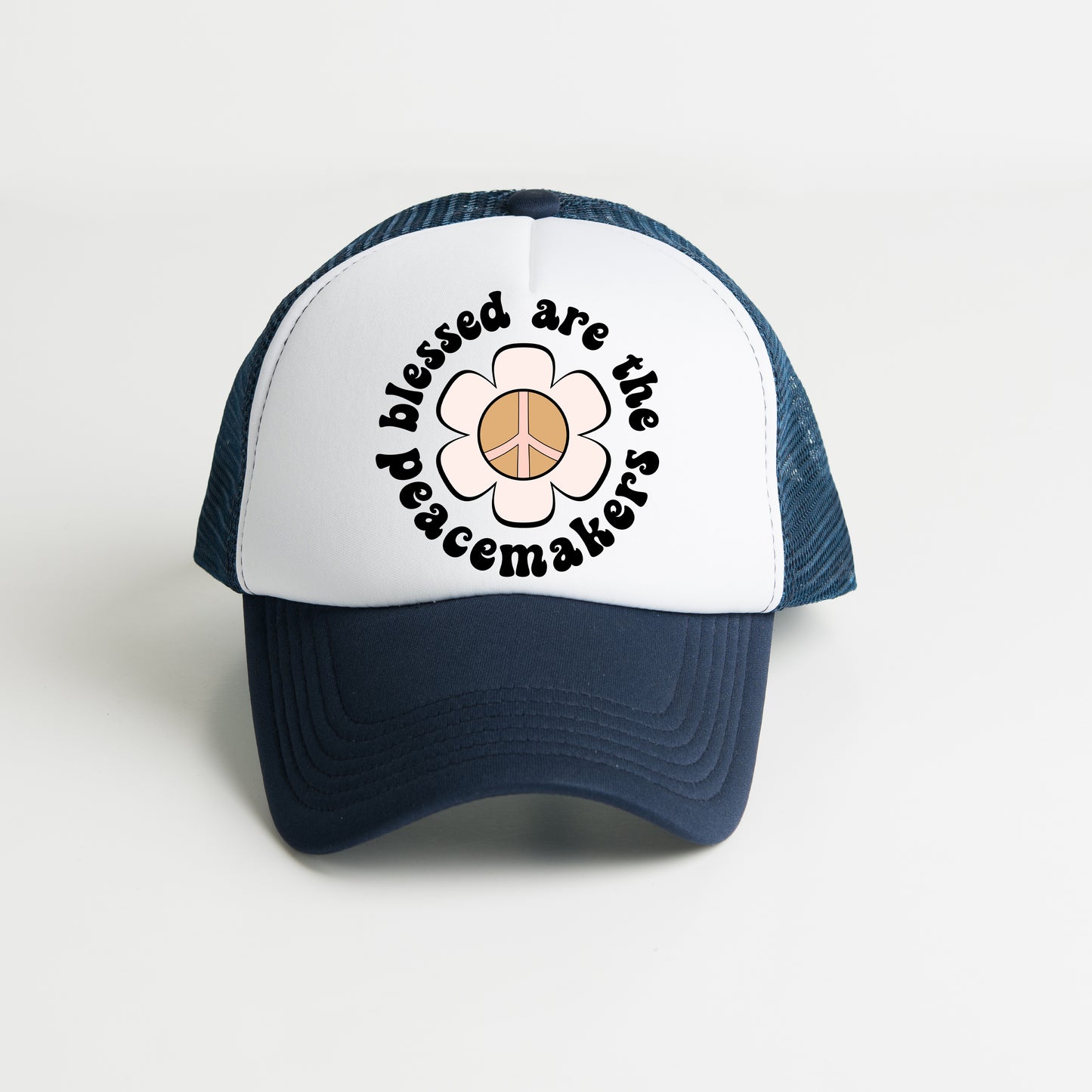 Blessed Are The Peacemakers Flowers | Foam Trucker Hat