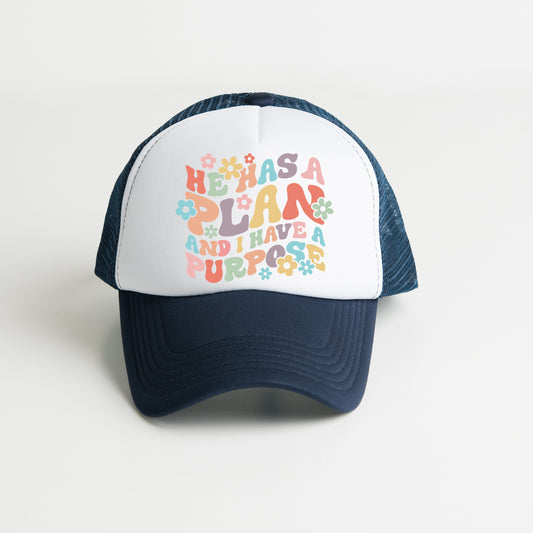 He Has A Plan Flowers | Foam Trucker Hat