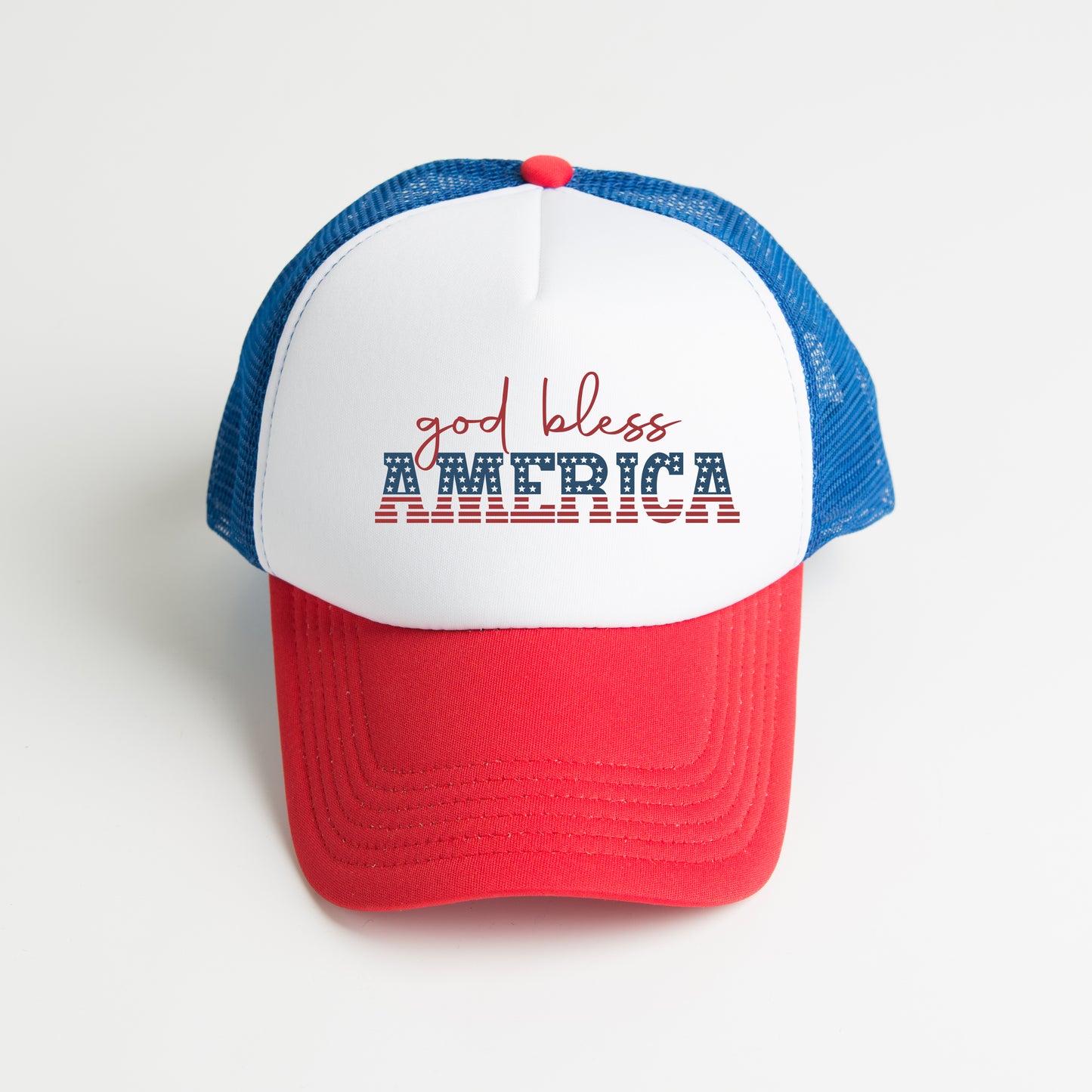 God Bless America Flag | Foam Trucker Hat