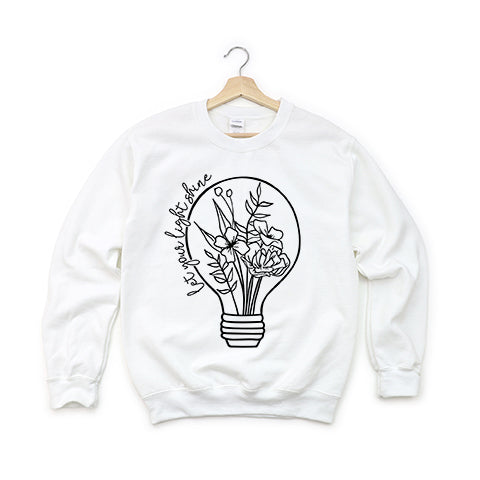 Let Your Light Shine Light Bulb | Youth Sweatshirt