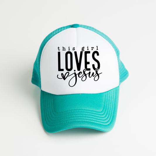 This Girl Loves Jesus | Foam Trucker Hat