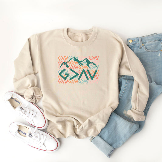 God Is Greater Mountains | Sweatshirt