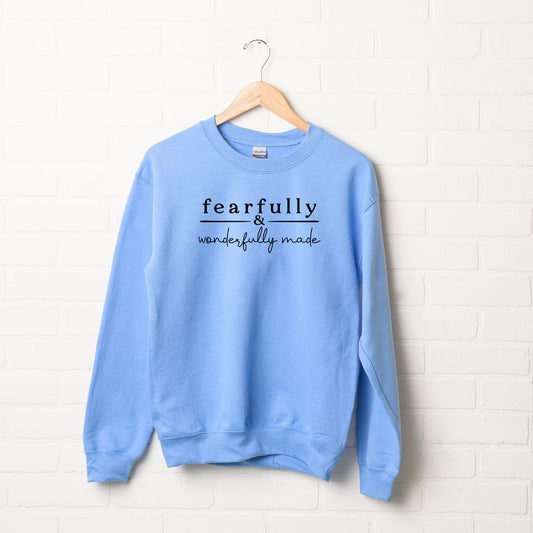 Fearfully And Wonderfully Made Stripe | Sweatshirt