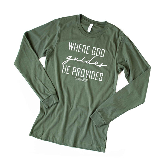 God Provides | Long Sleeve Crew Neck