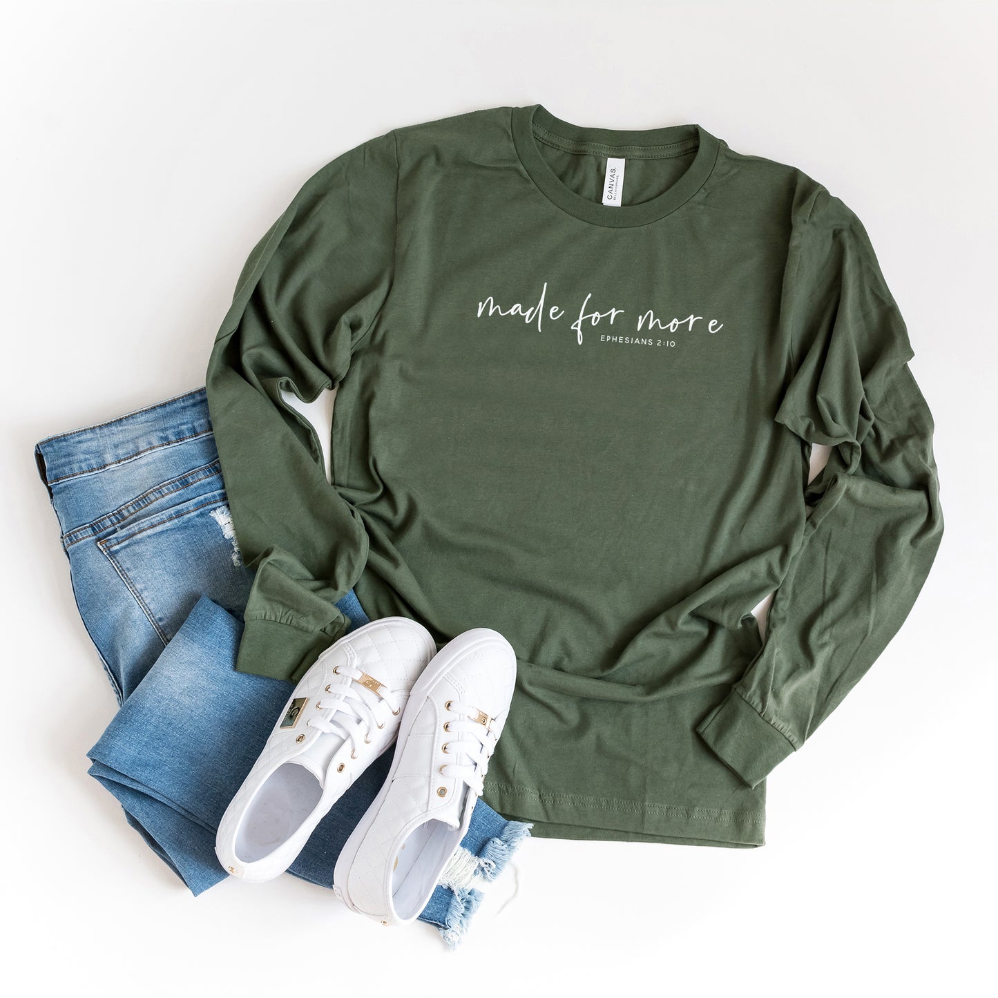 Made For More Scripture | Long Sleeve Crew Neck