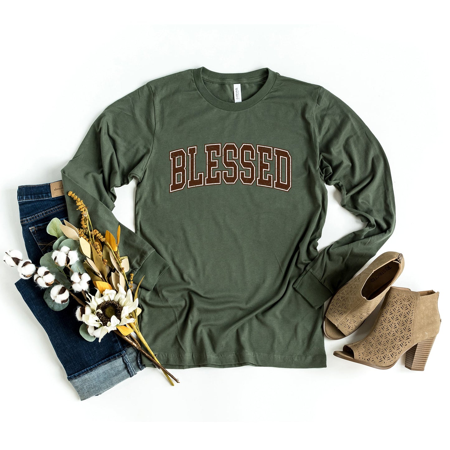 Blessed Grunge | Long Sleeve Crew Neck